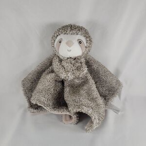 Carter's Sloth Baby Lovey Plush Security Blanket Soft Cuddle Toy Grey Stuffed